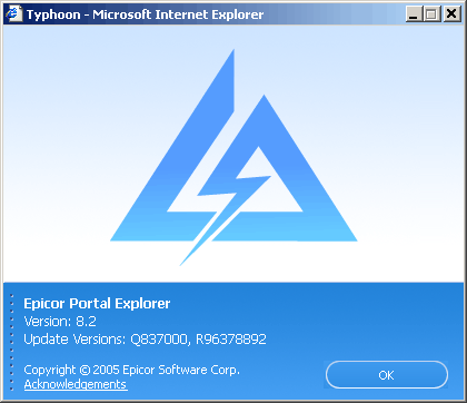 Сплеш-заставка приложения Epicor Portal Explorer Сплеш-заставка приложения Epicor Portal Explorer